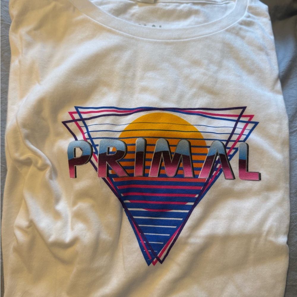 Primal White Graphic Tee - Short Sleeve